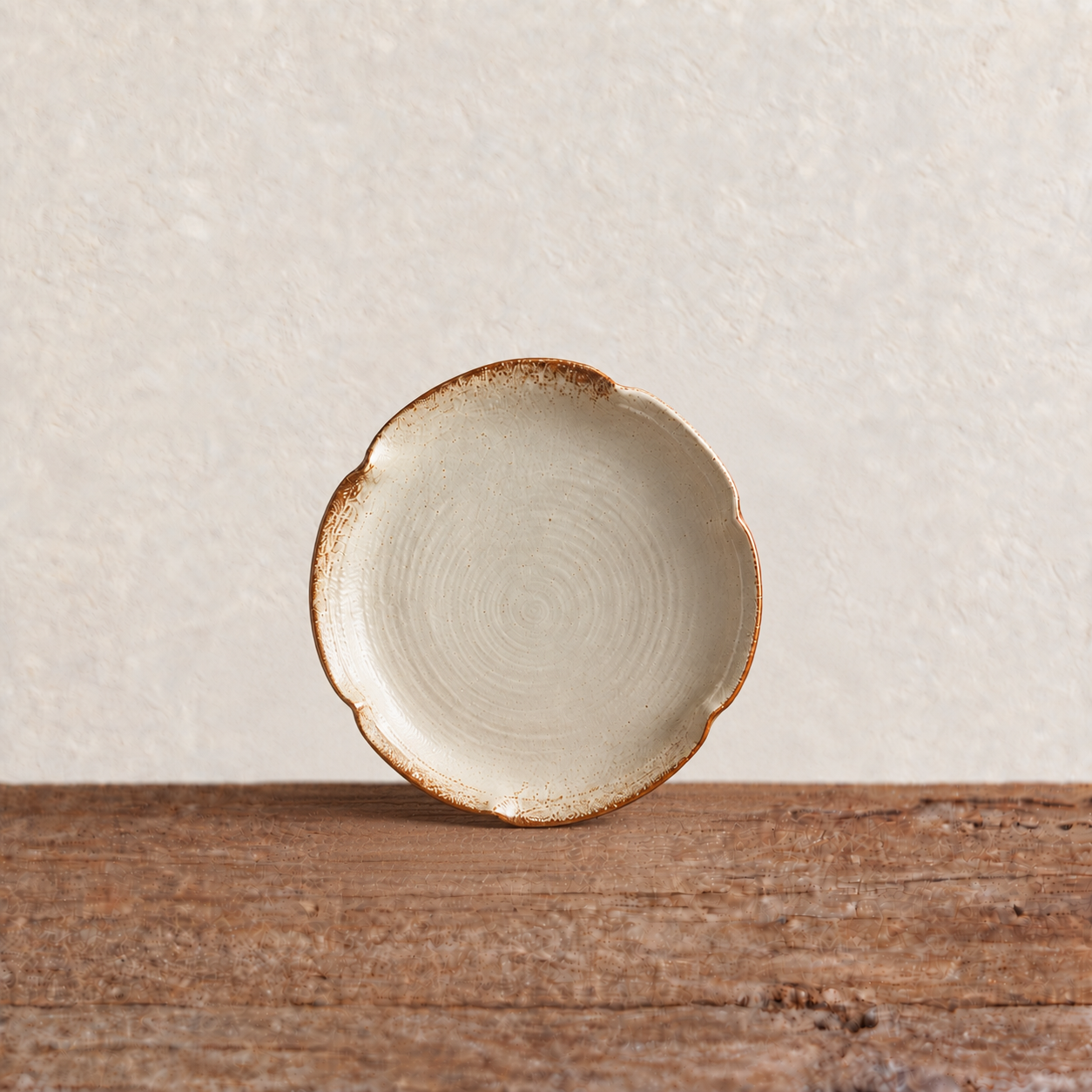 Rustic Scalloped Plate