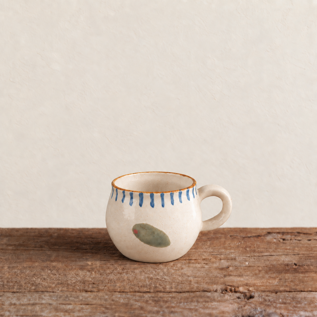 Olive Motif Coffee Cup