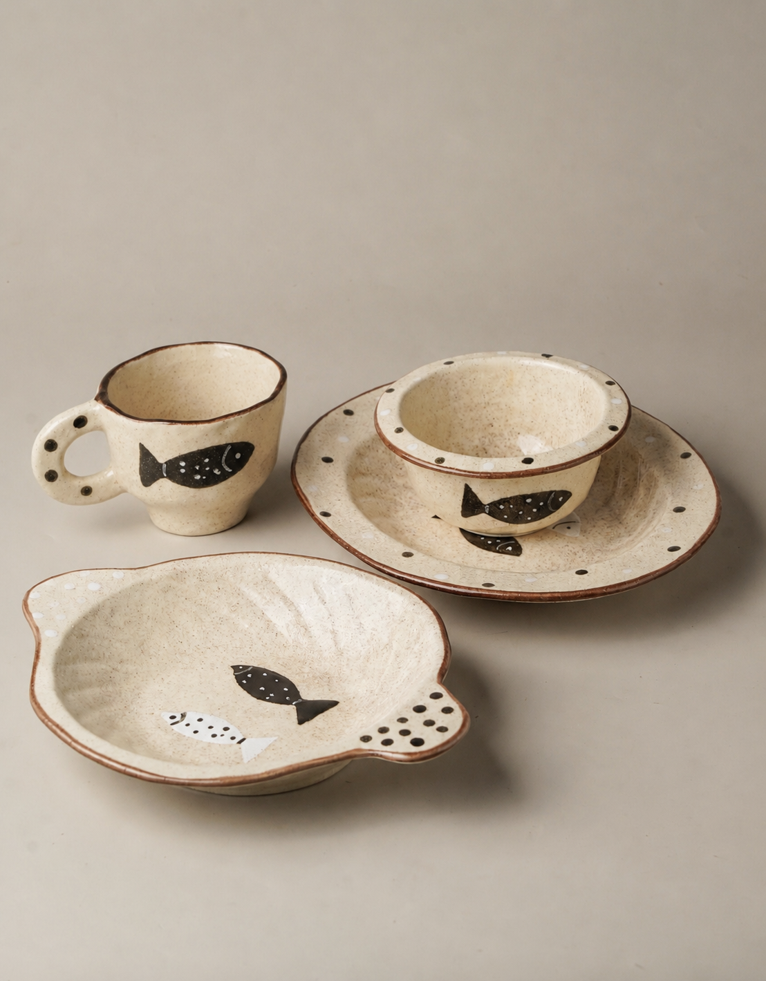 Fish Motif Table Set