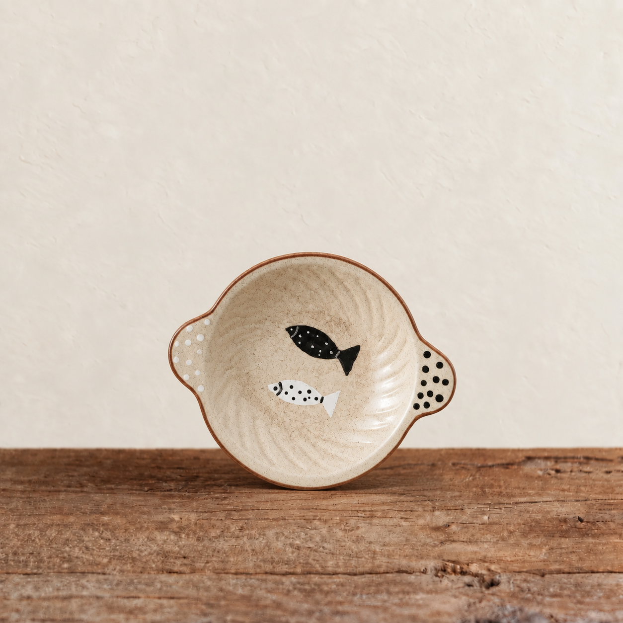 Fish Motif Shallow bowl