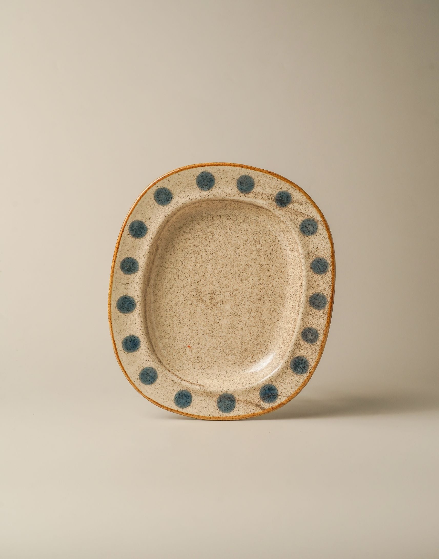 Polka Dot Stoneware Mug & Plate Set