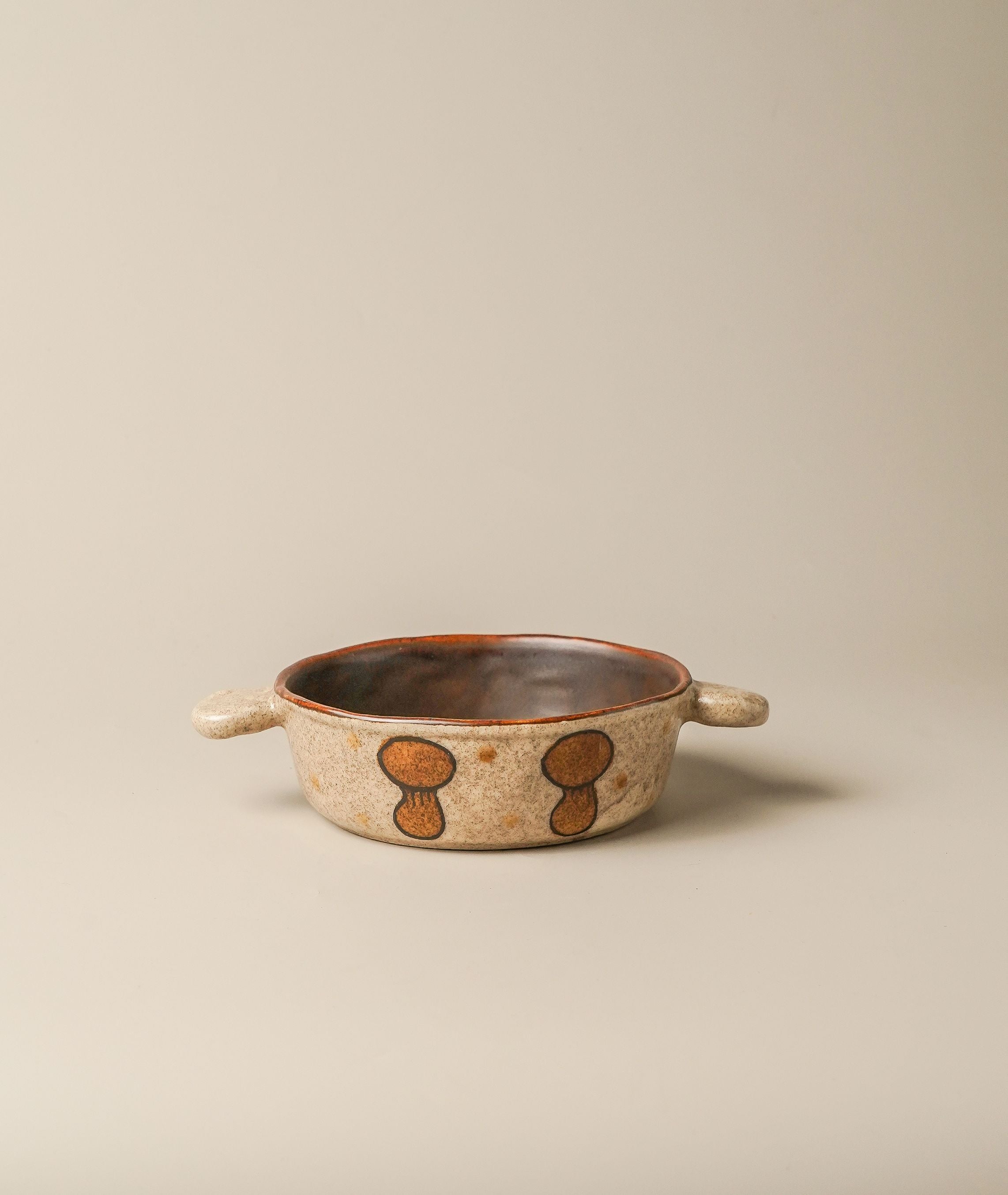 Mushroom Double Handle Bowl