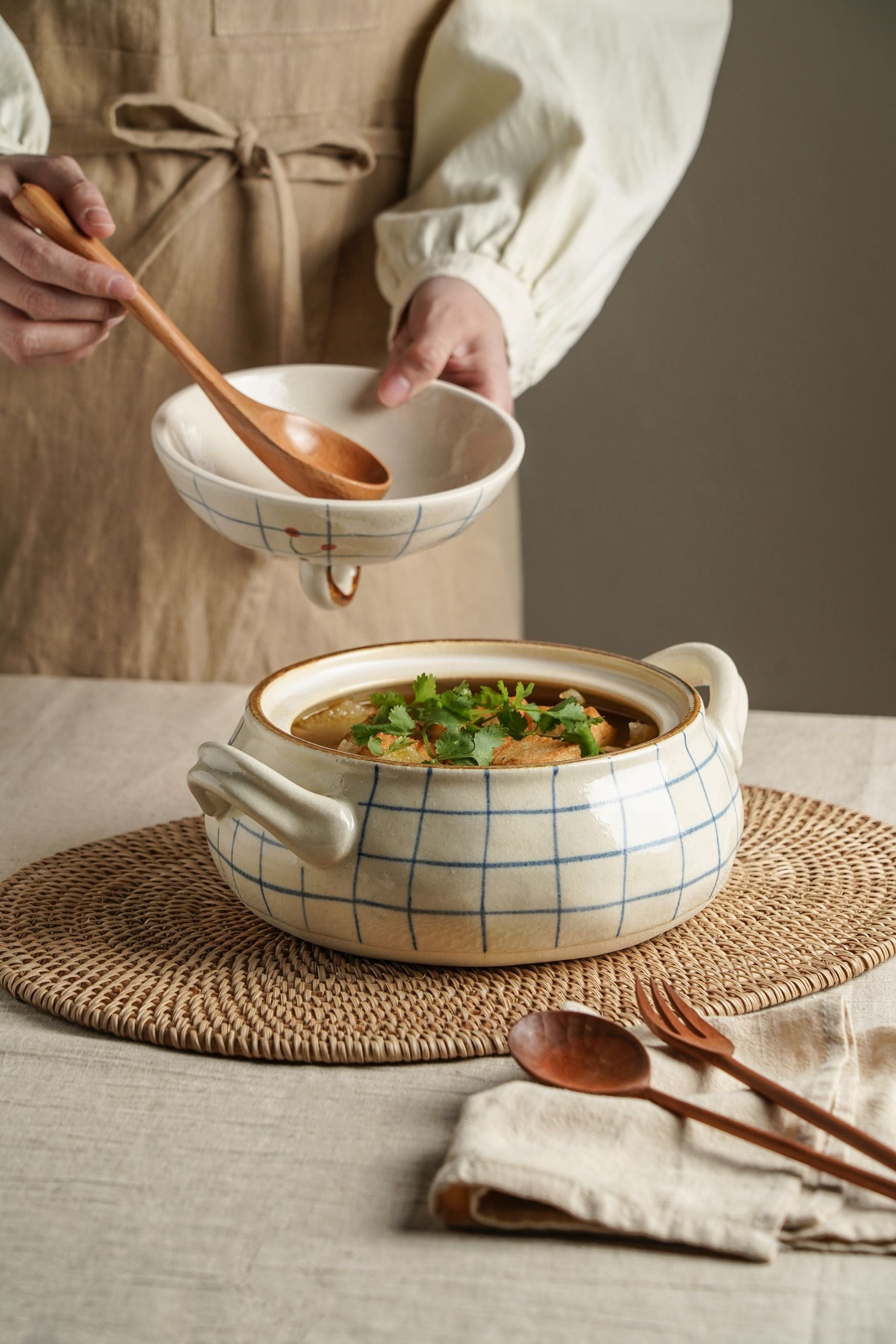 Kiln-Glazed Stoneware Covered Pot