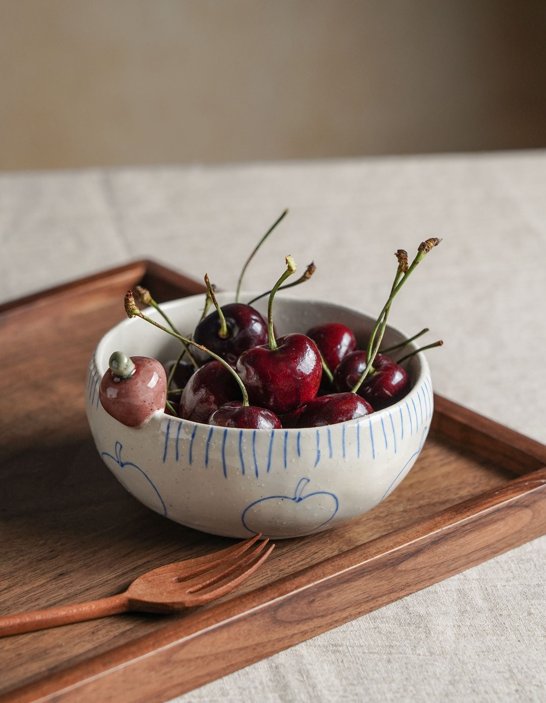 Apple Motif Stoneware Set
