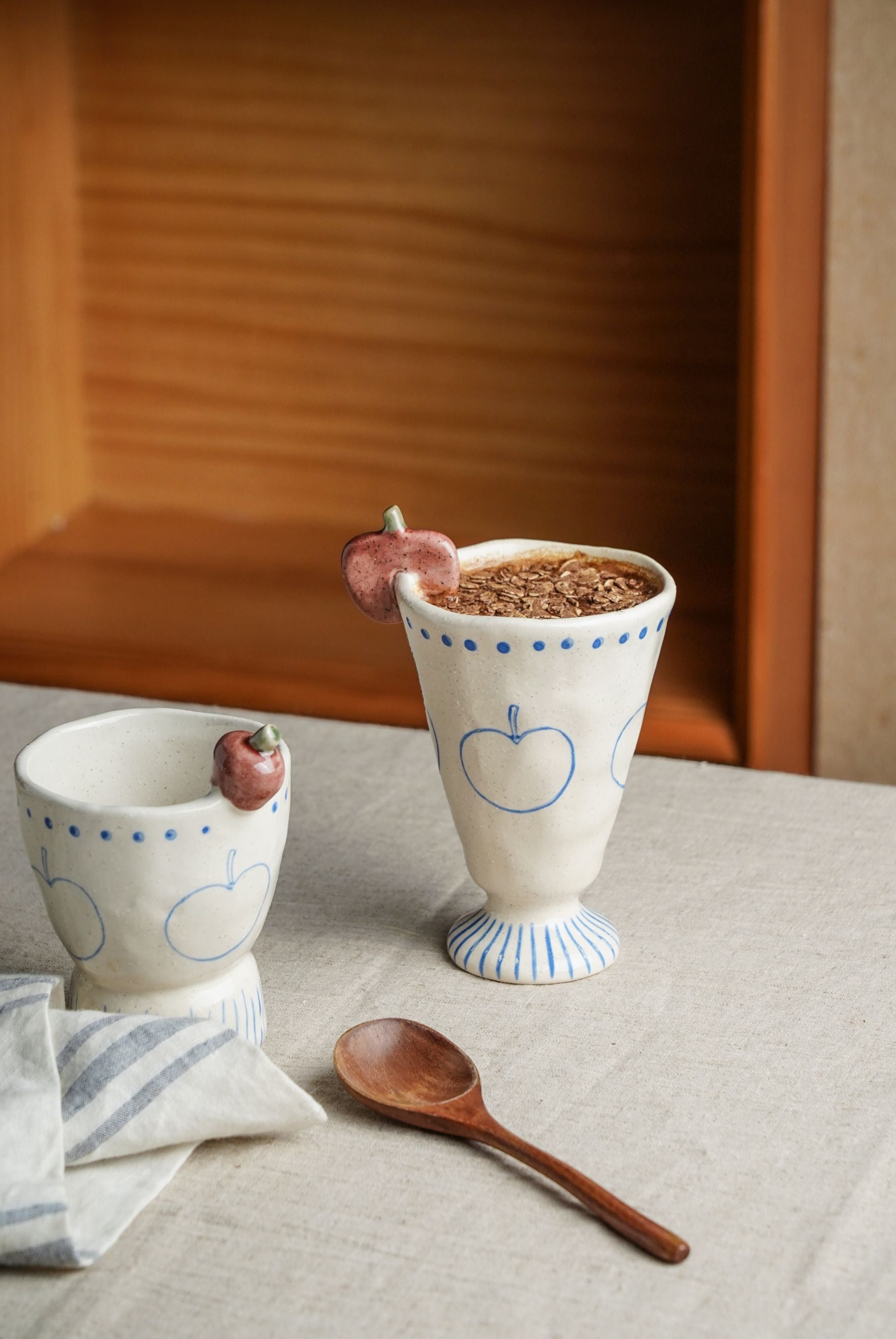 Apple Motif Stoneware Set
