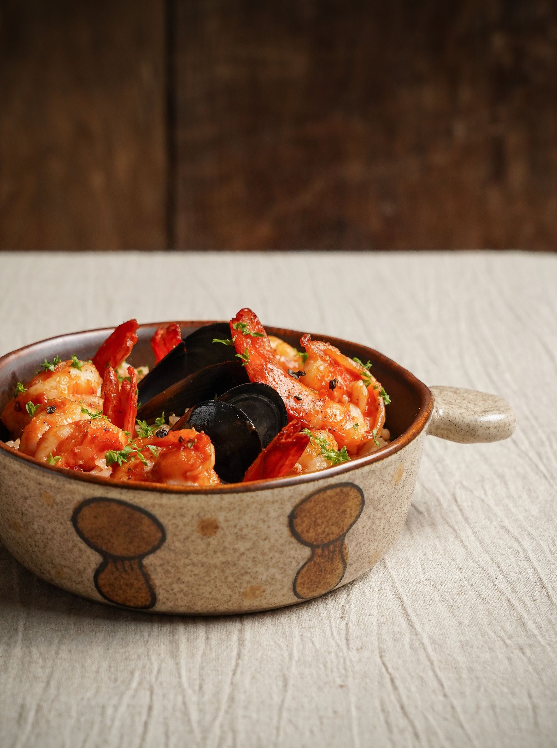 Mushroom Double Handle Bowl