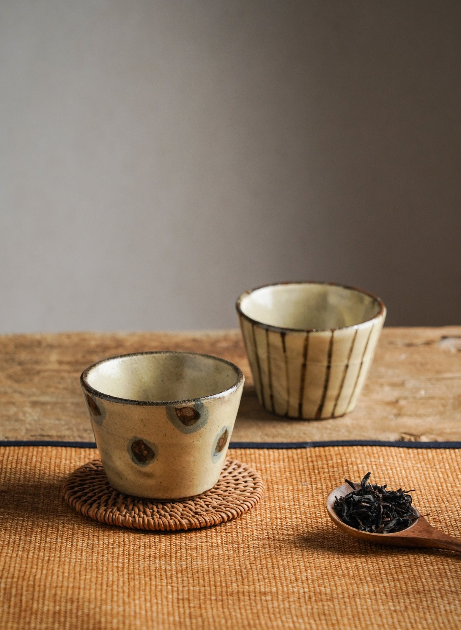 Hand-Glazed Ten Grass Cup