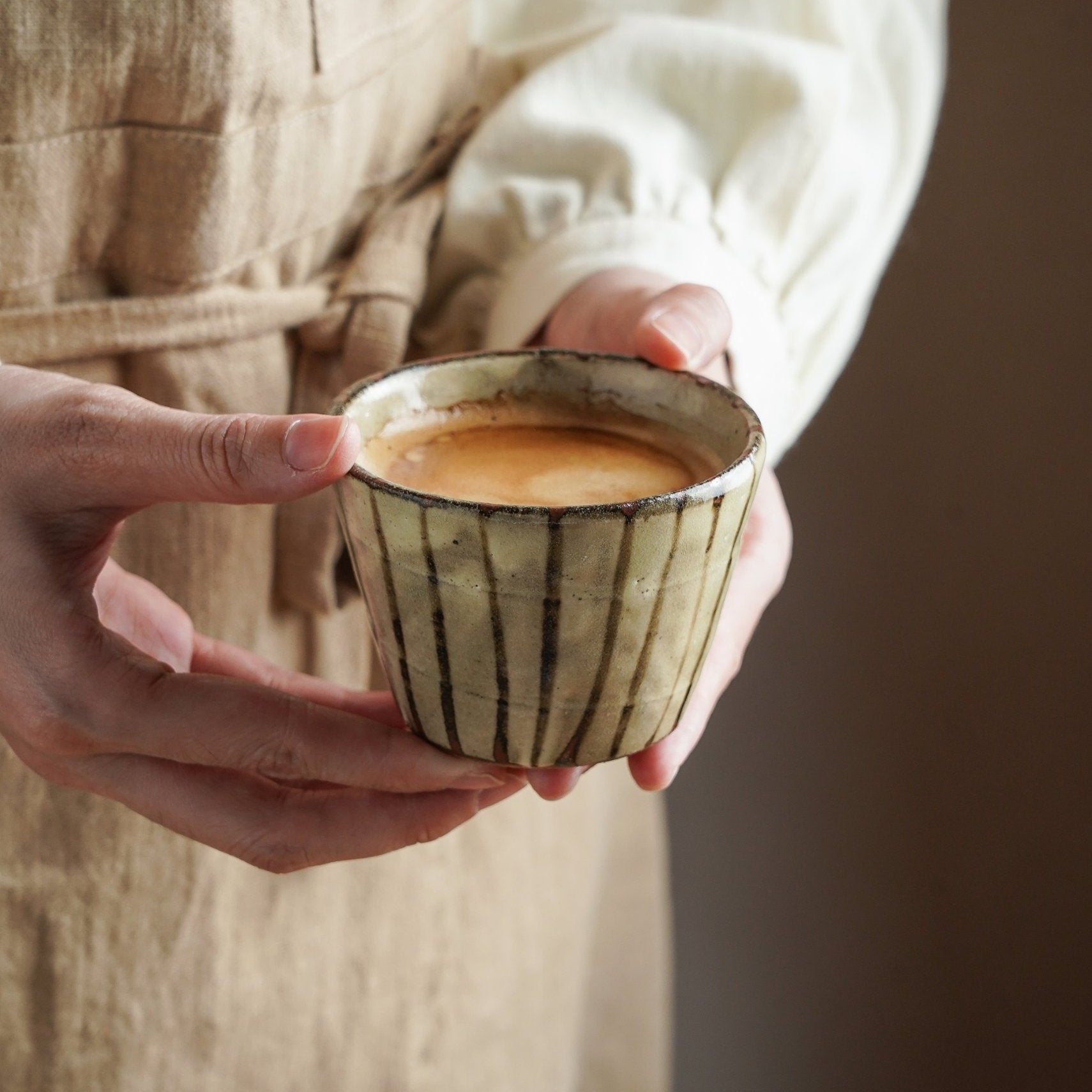 Hand-Glazed Ten Grass Cup