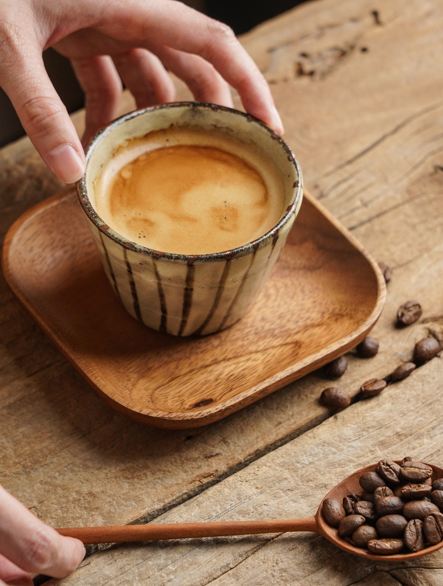 Hand-Glazed Ten Grass Cup