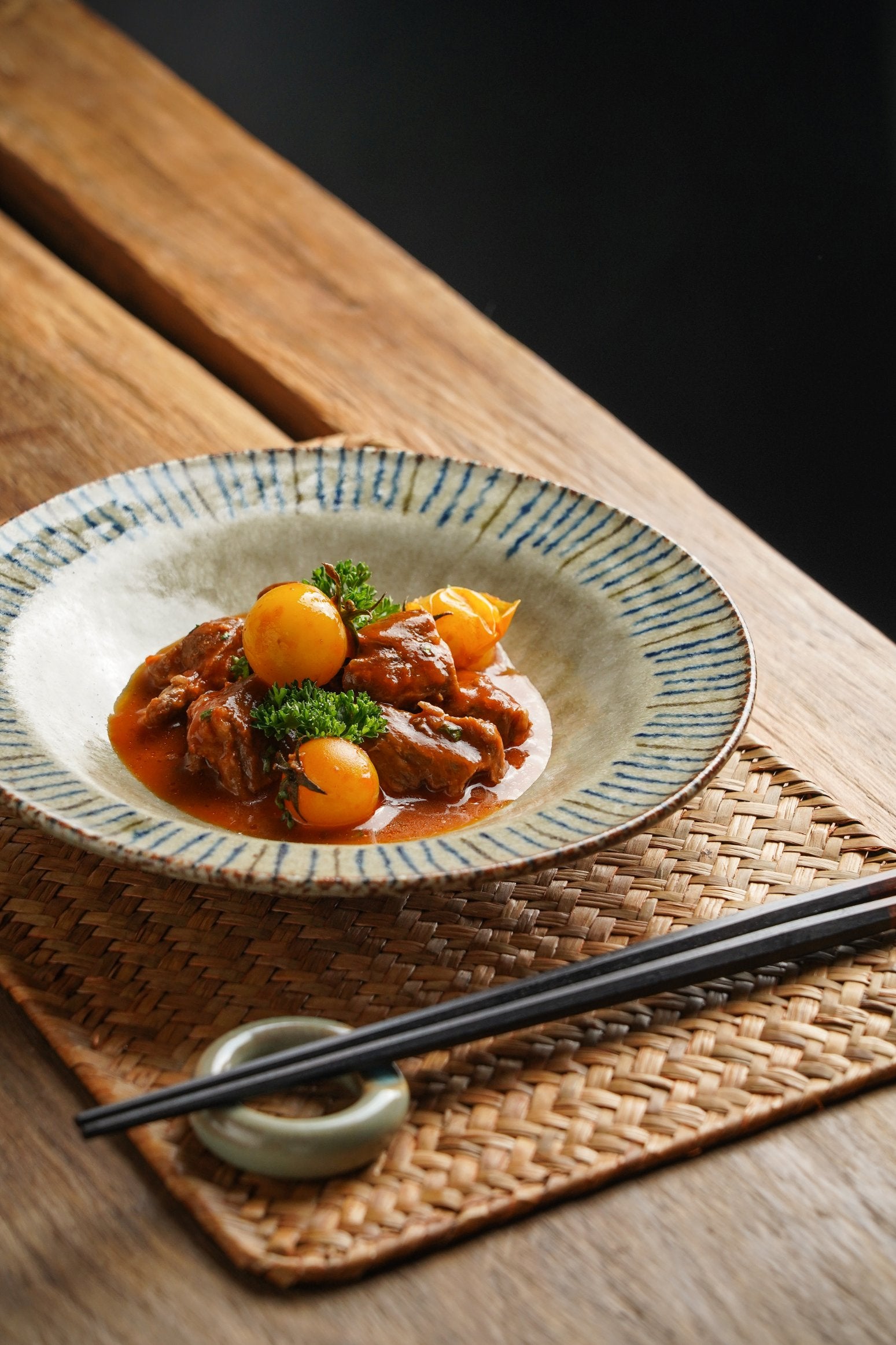 Hand-Glazed Ten Grass Cup & Plate Set