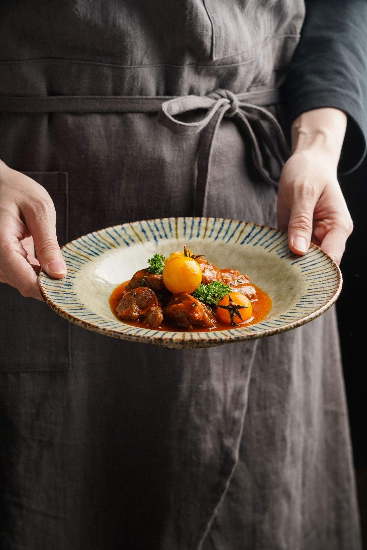 Hand-Glazed Ten Grass Cup & Plate Set