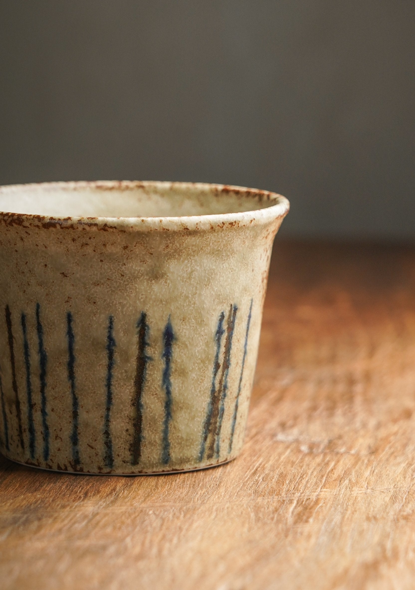 Hand-Glazed Pine Needle Cup