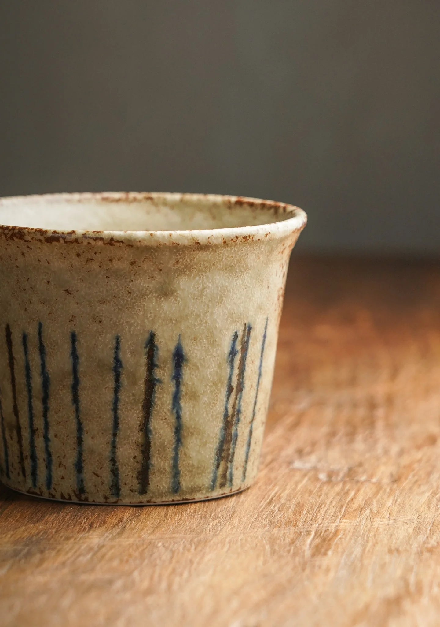Hand-Glazed Ten Grass Cup & Plate Set