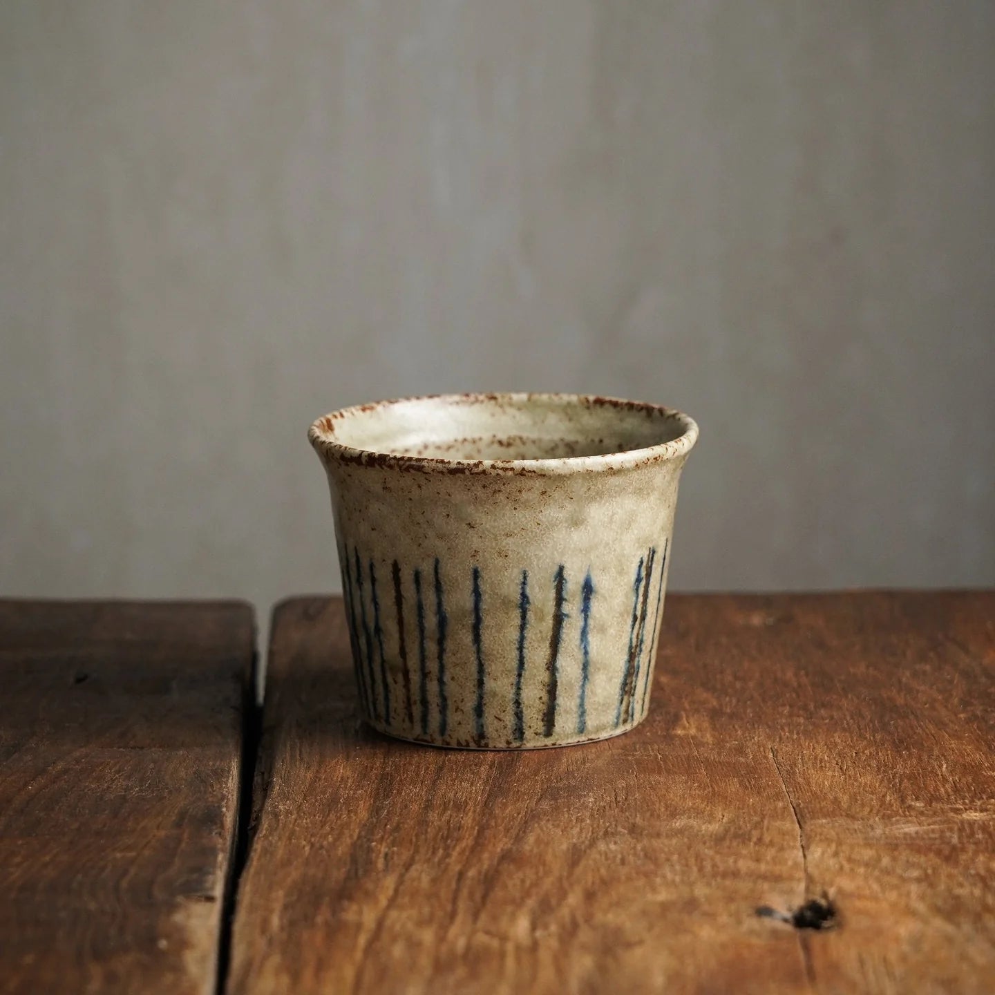 Hand-Glazed Ten Grass Cup & Plate Set