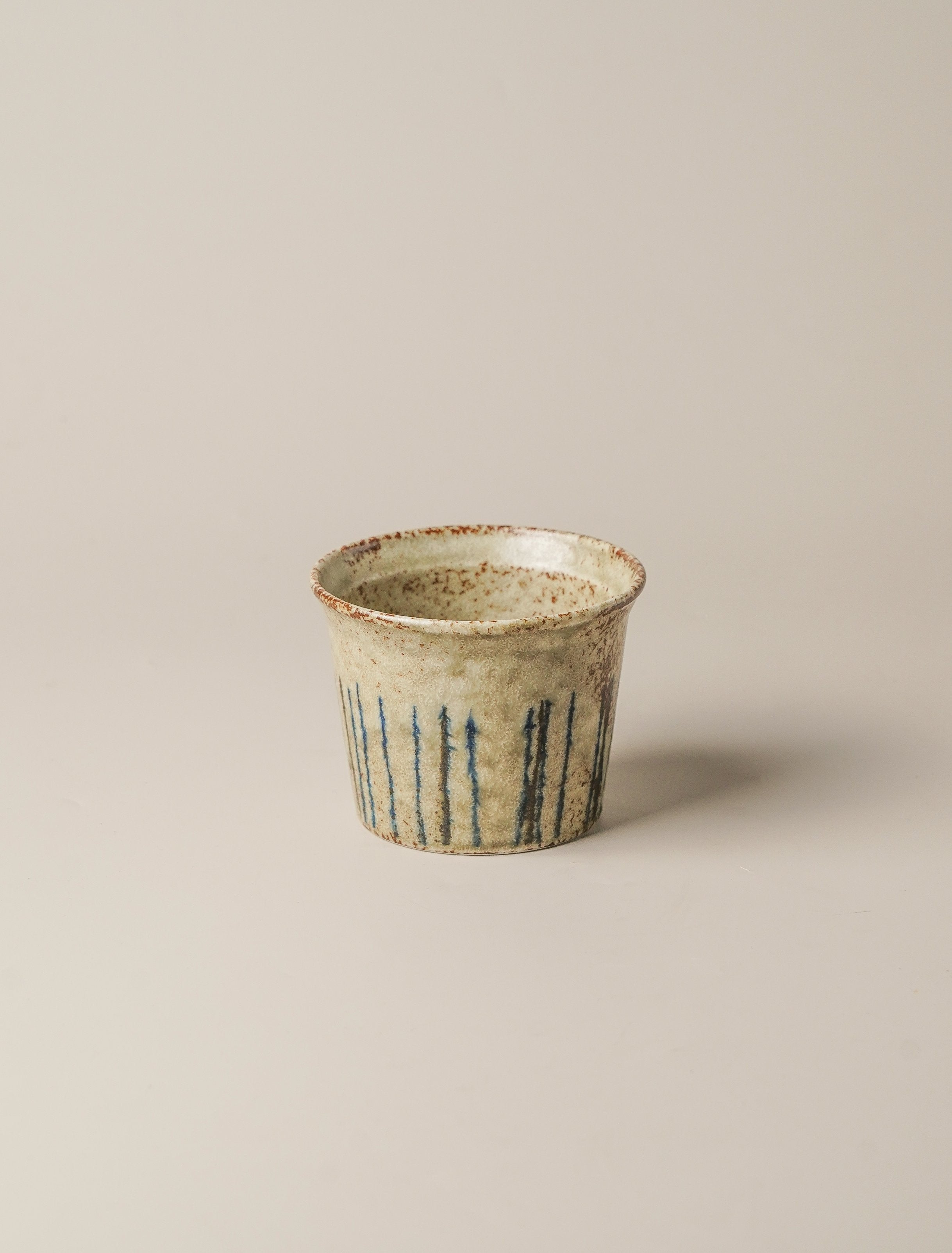 Hand-Glazed Pine Needle Cup