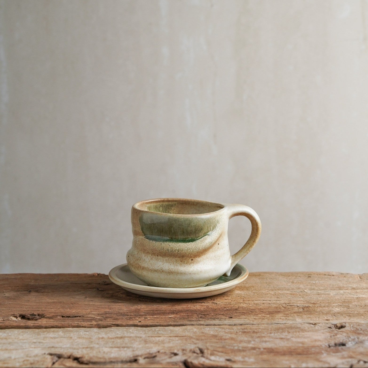 Green Eclipse Cup & Saucer Set