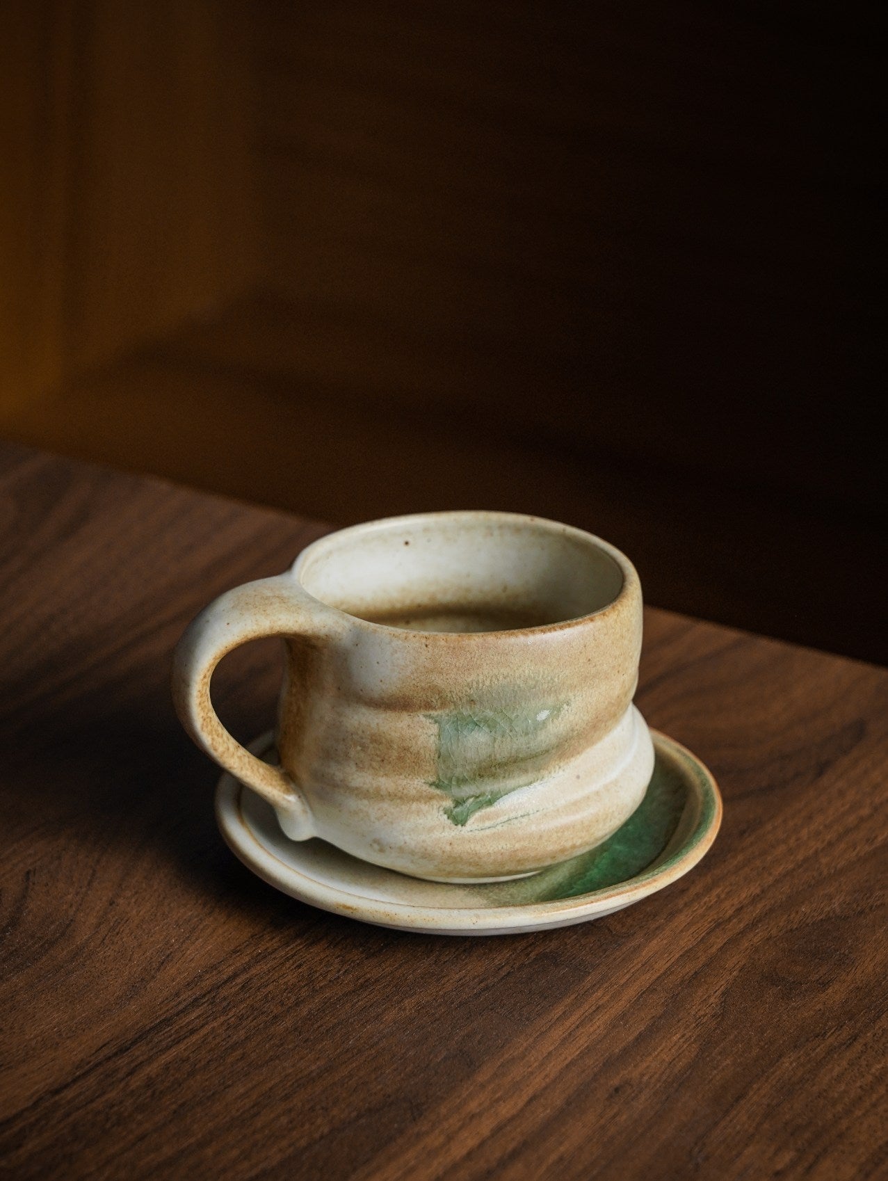 Green Eclipse Cup & Saucer Set