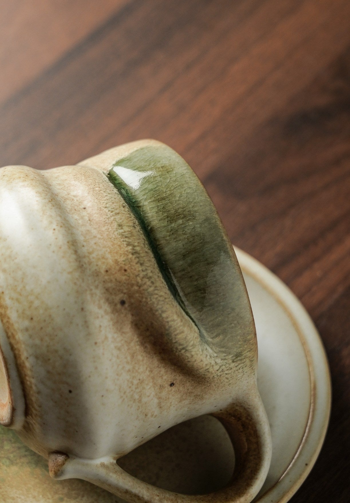 Green Eclipse Cup & Saucer Set