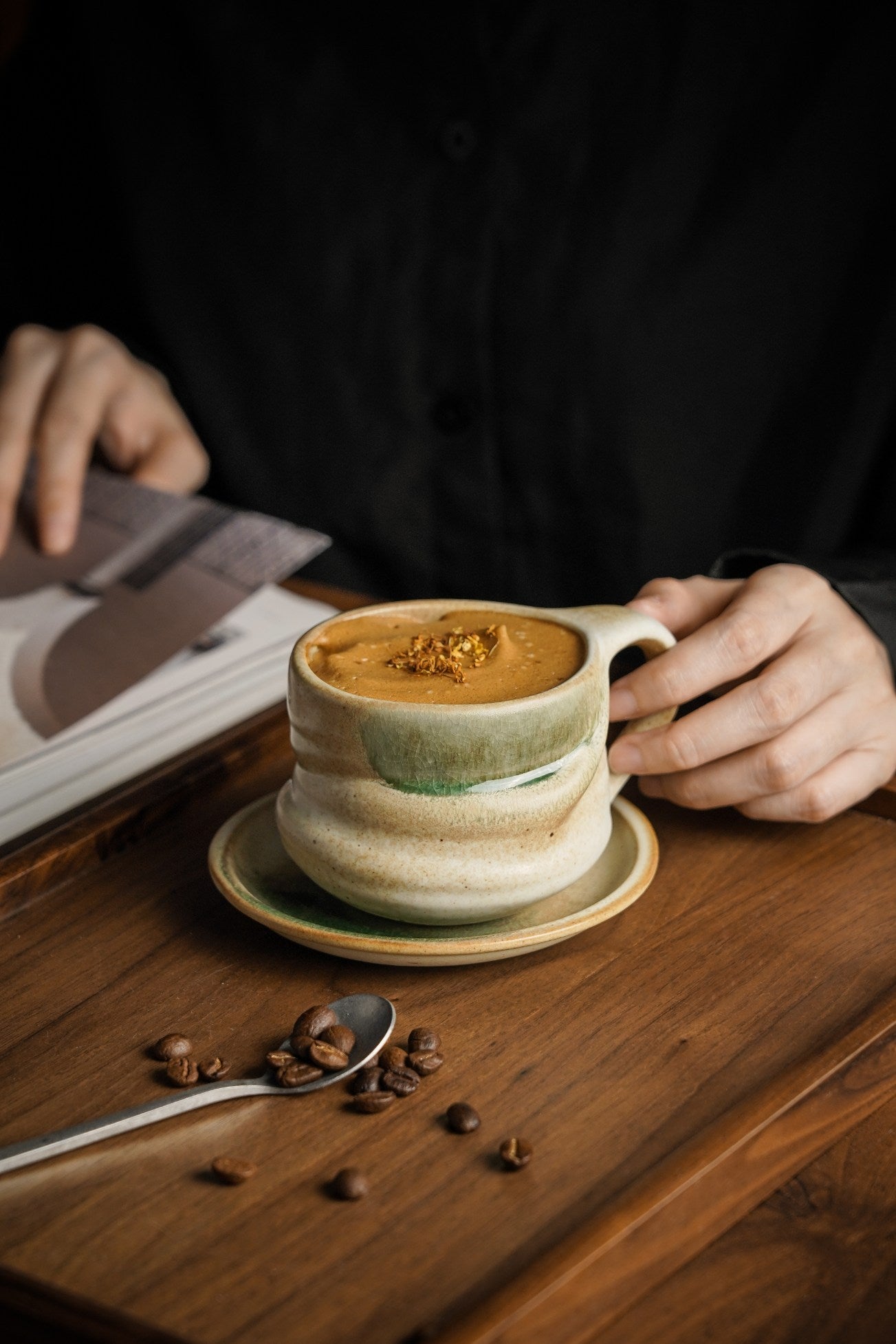Green Eclipse Cup & Saucer Set