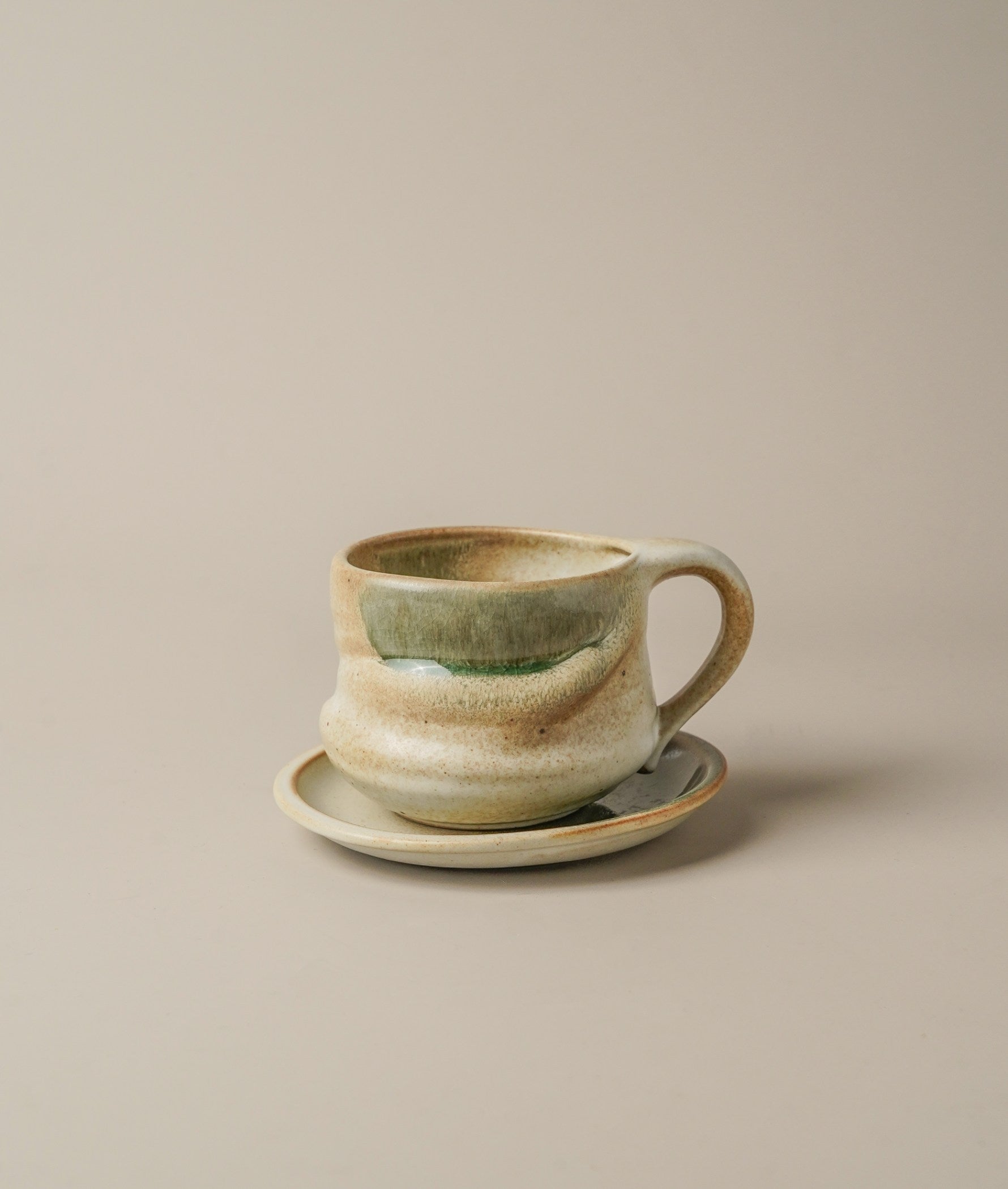 Green Eclipse Cup & Saucer Set