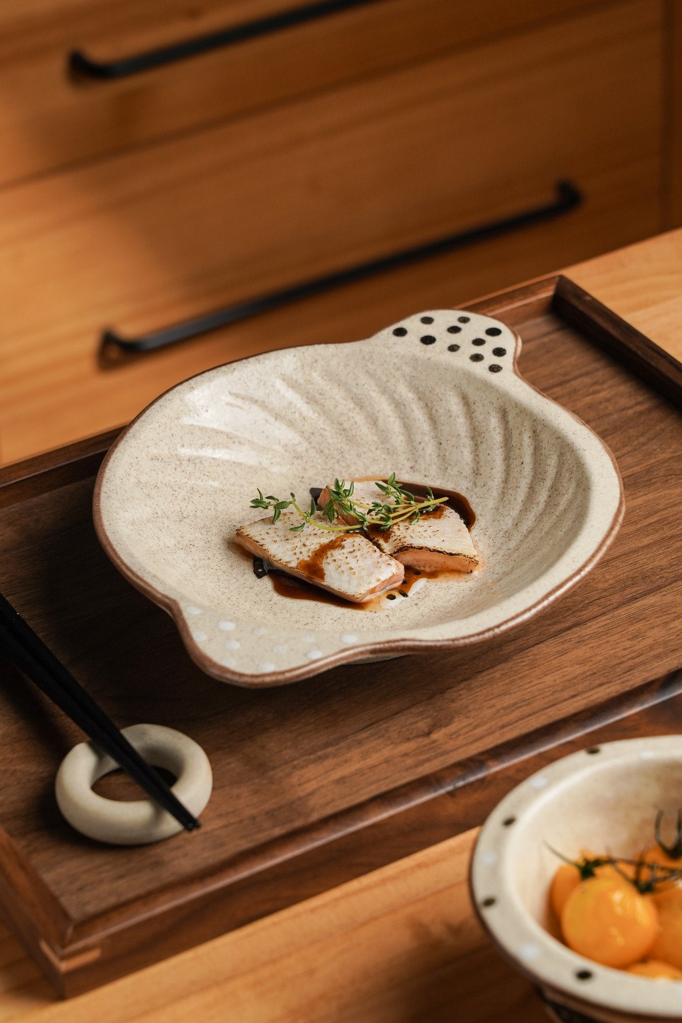 Fish Motif Shallow bowl