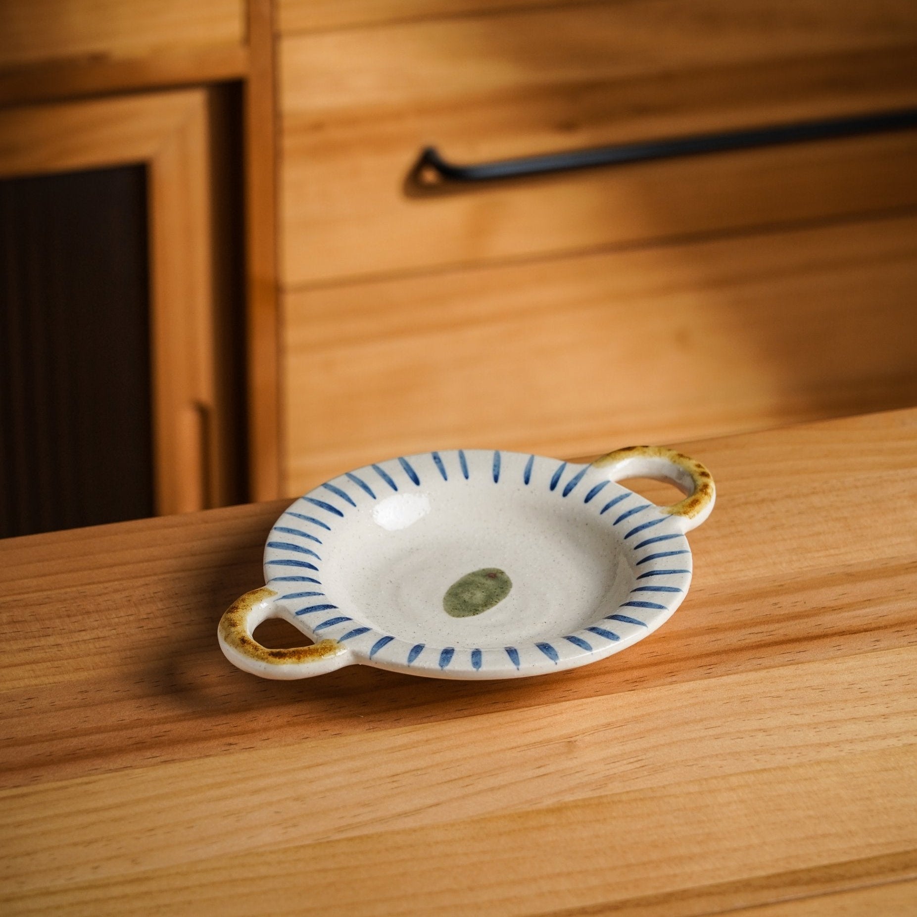 Olive Motif Small Plate