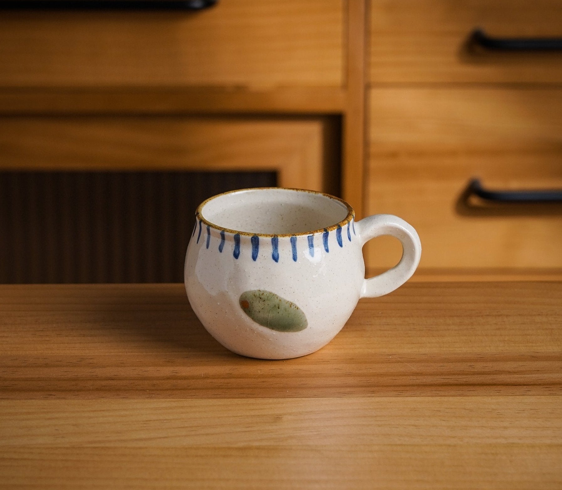 Olive Motif Coffee Cup