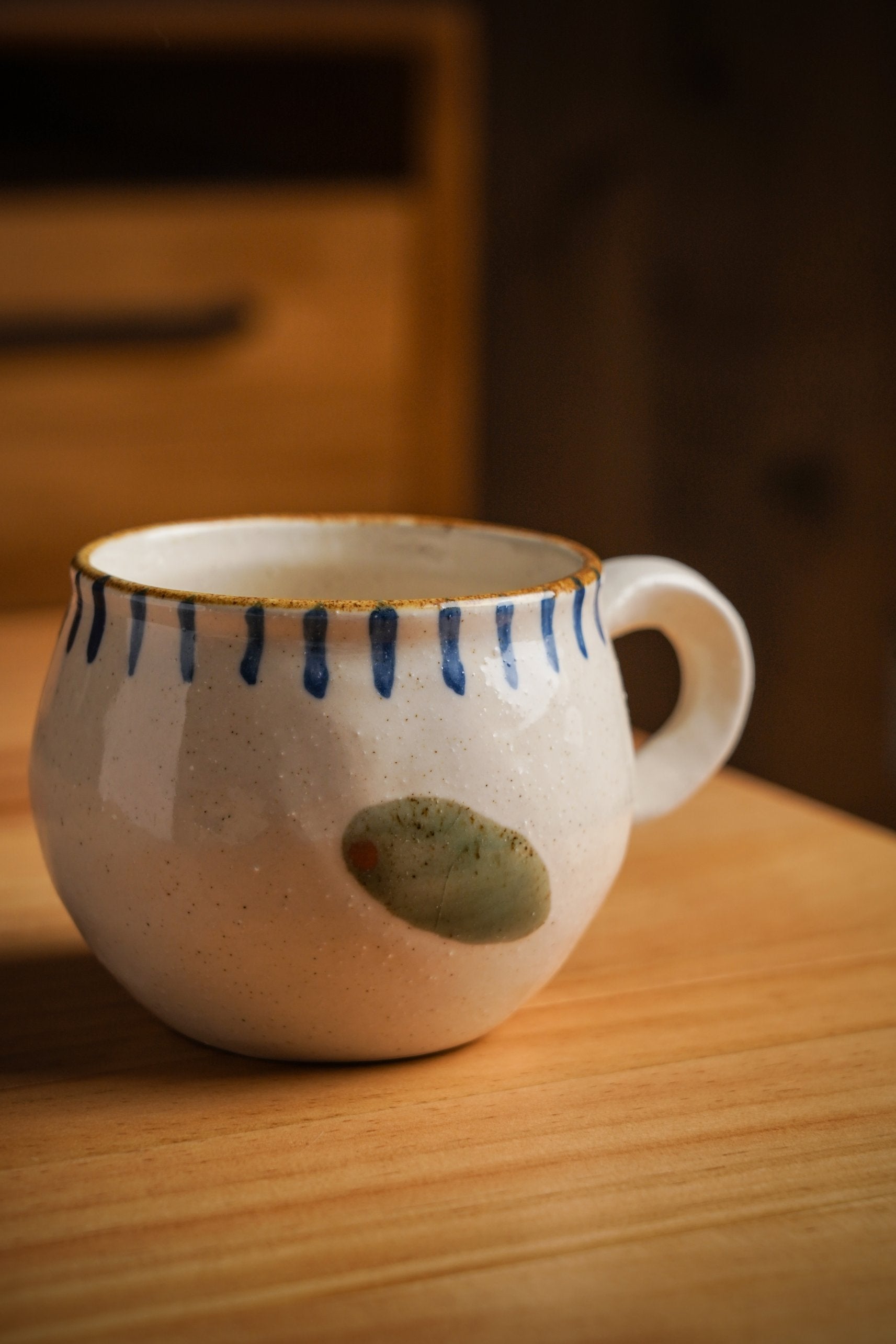 Olive Motif Coffee Cup