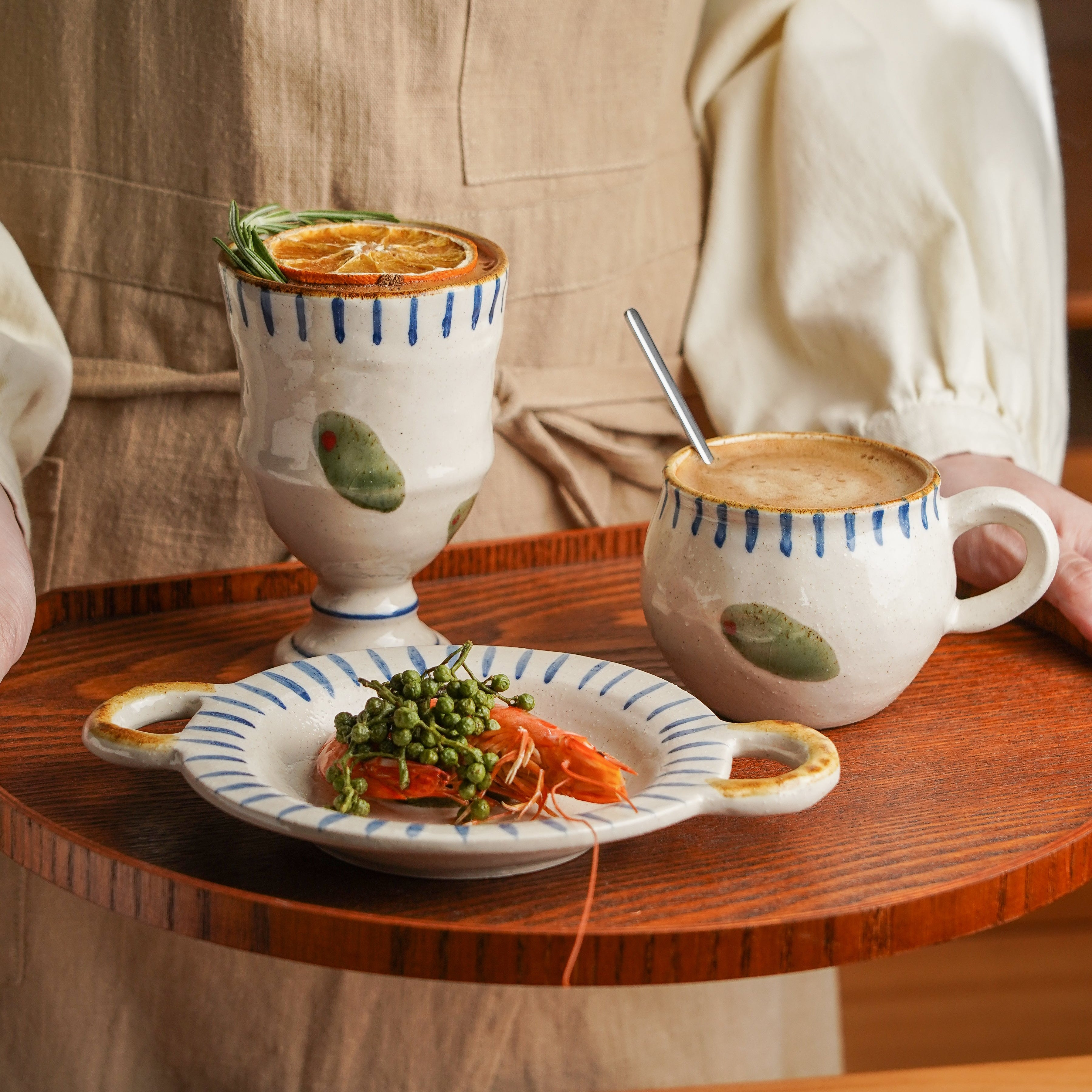 Olive Motif Table Set