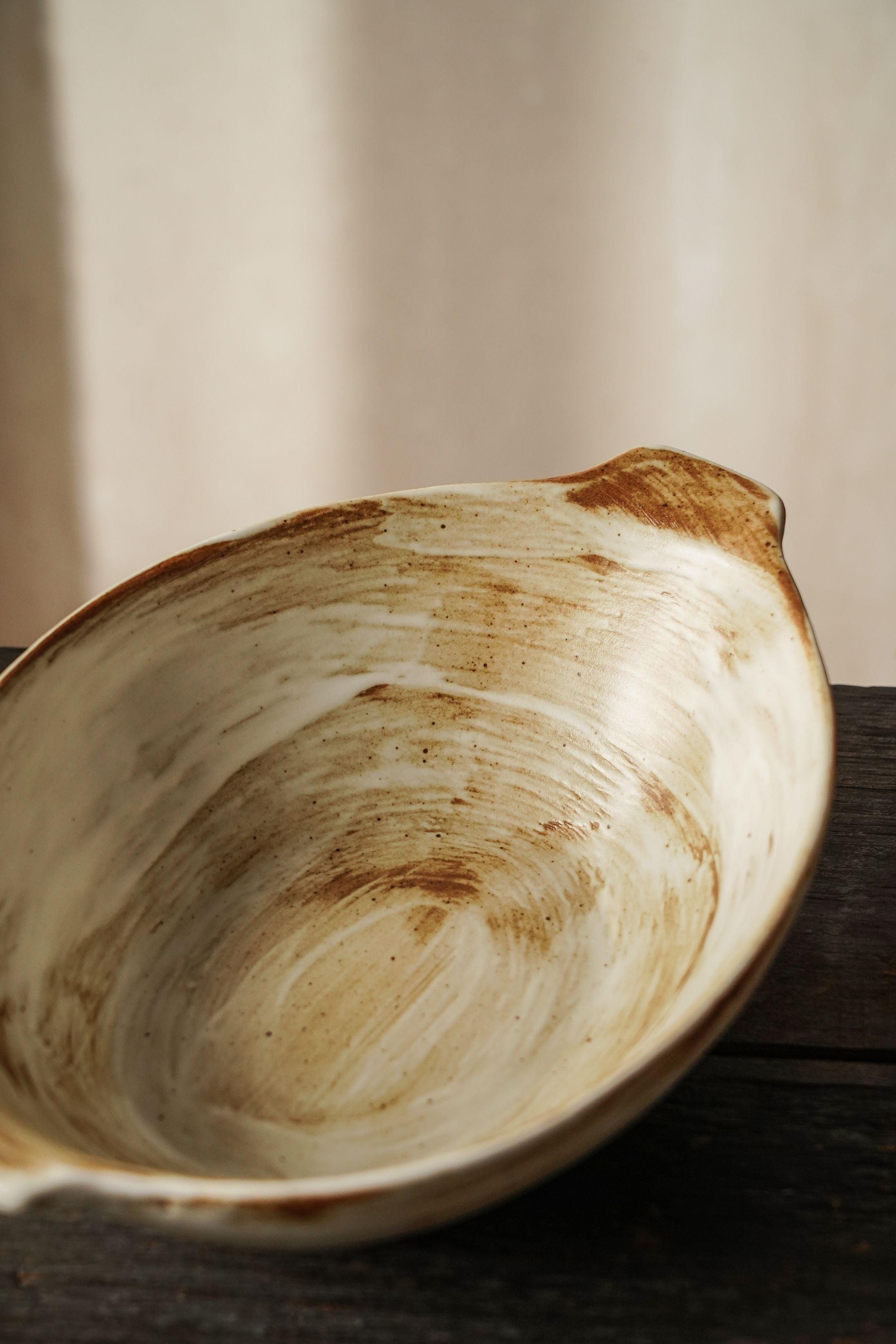 Kiln-Glazed Stoneware Serving Bowl