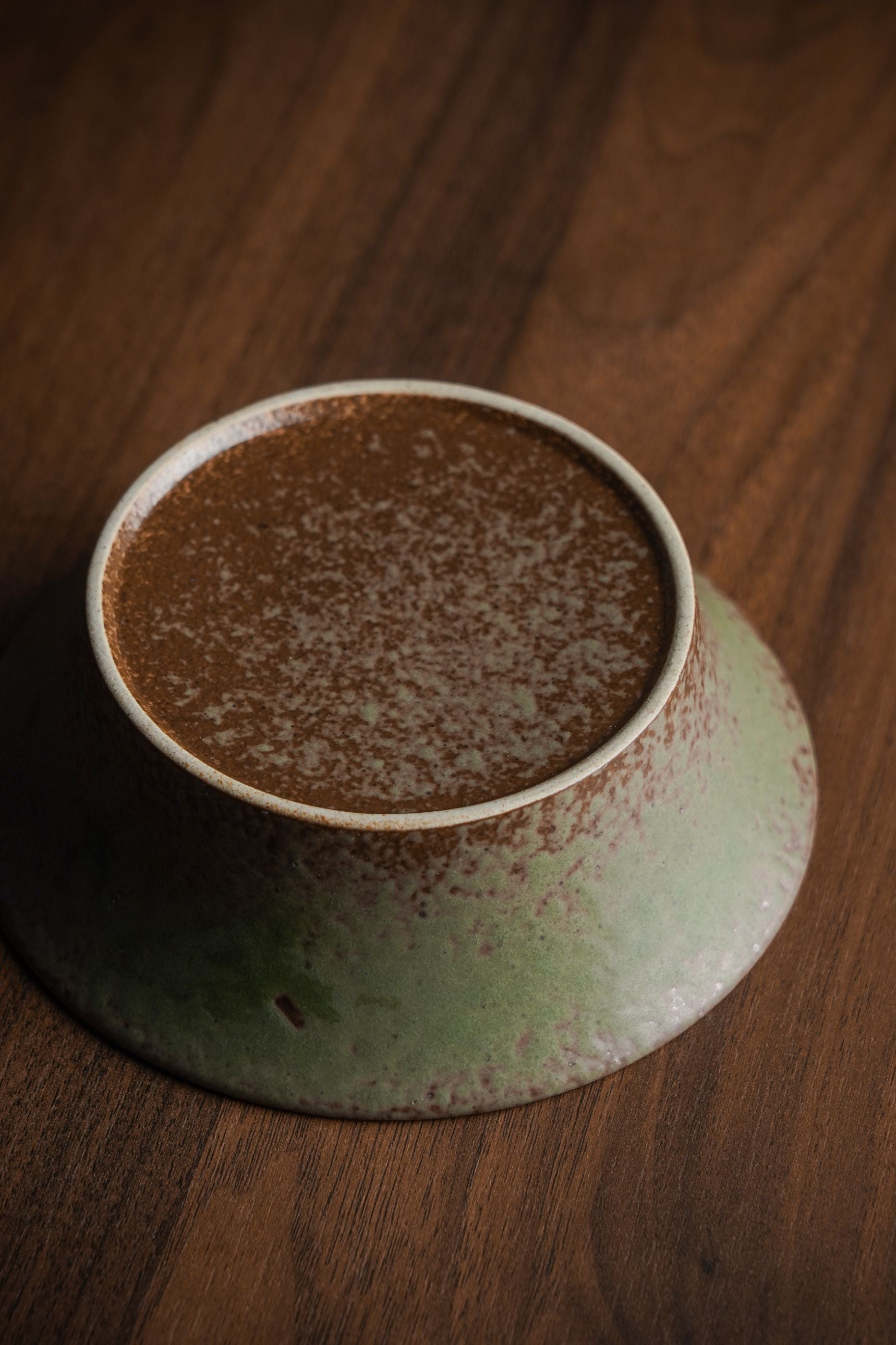 Glazed Ribbed Stoneware Bowl