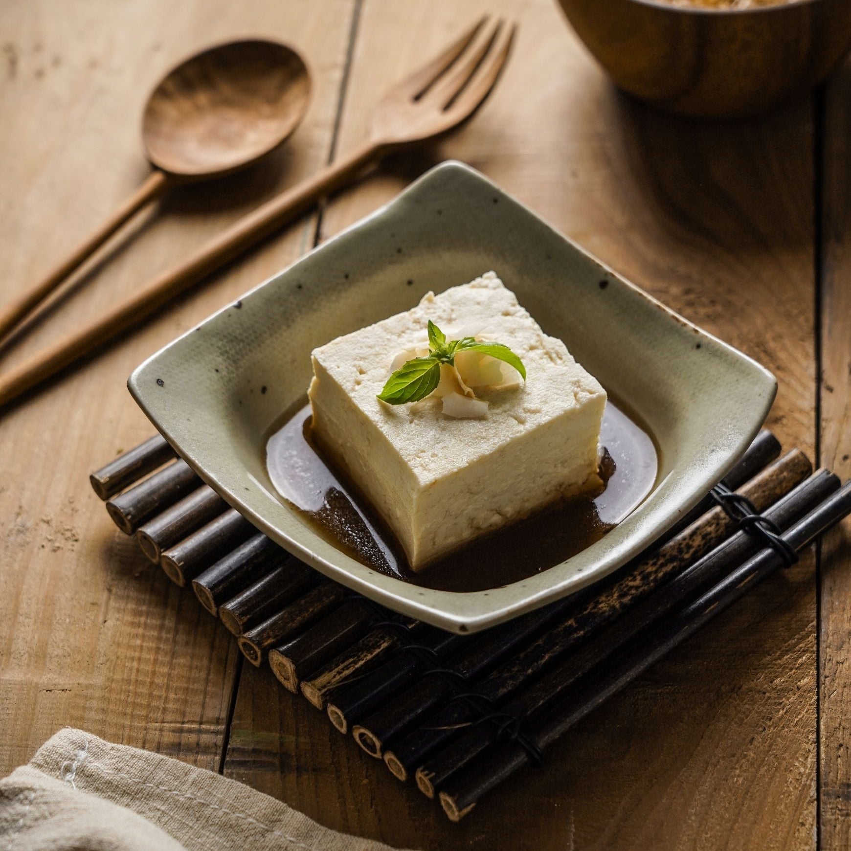 Stoneware Square Side Dish