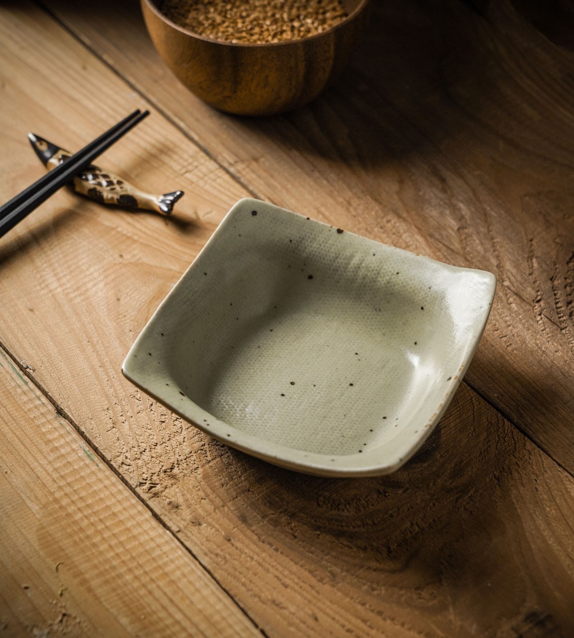 Stoneware Square Side Dish