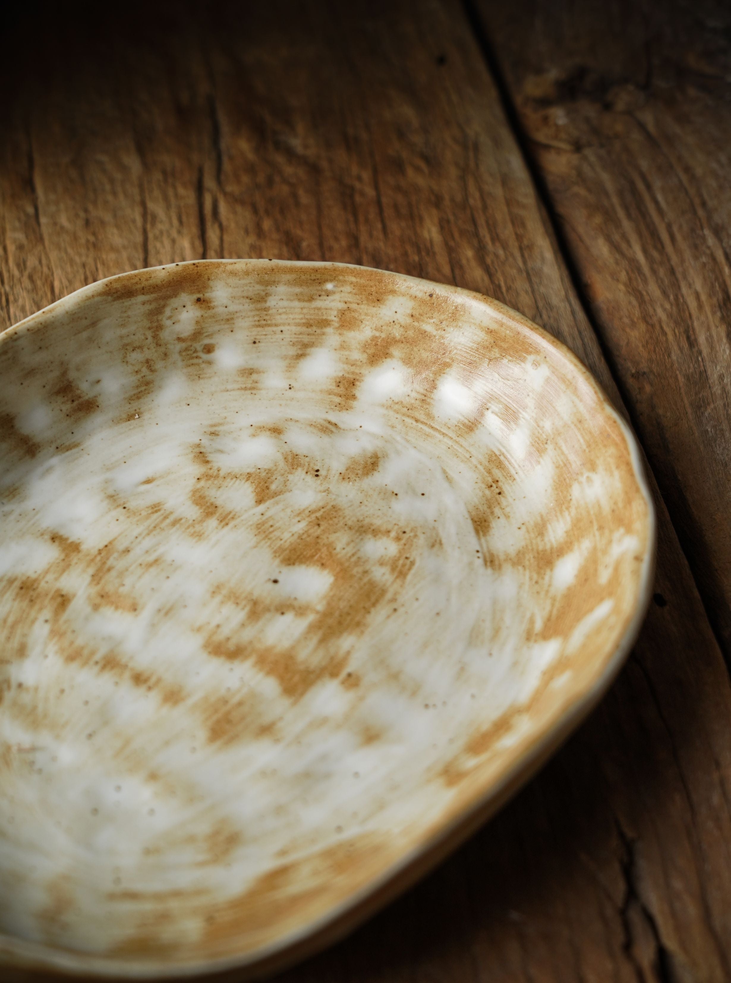 Rustic Oval Stoneware Serving Plate