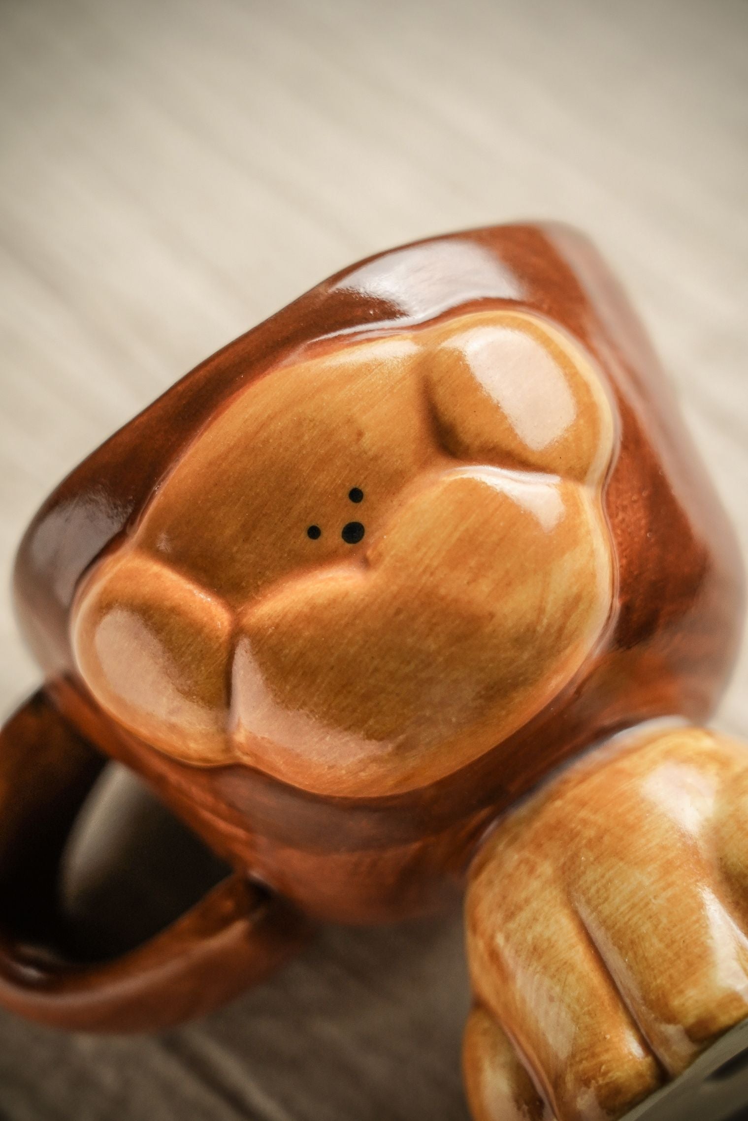 Sculptural Dog Stoneware Coffee Cup