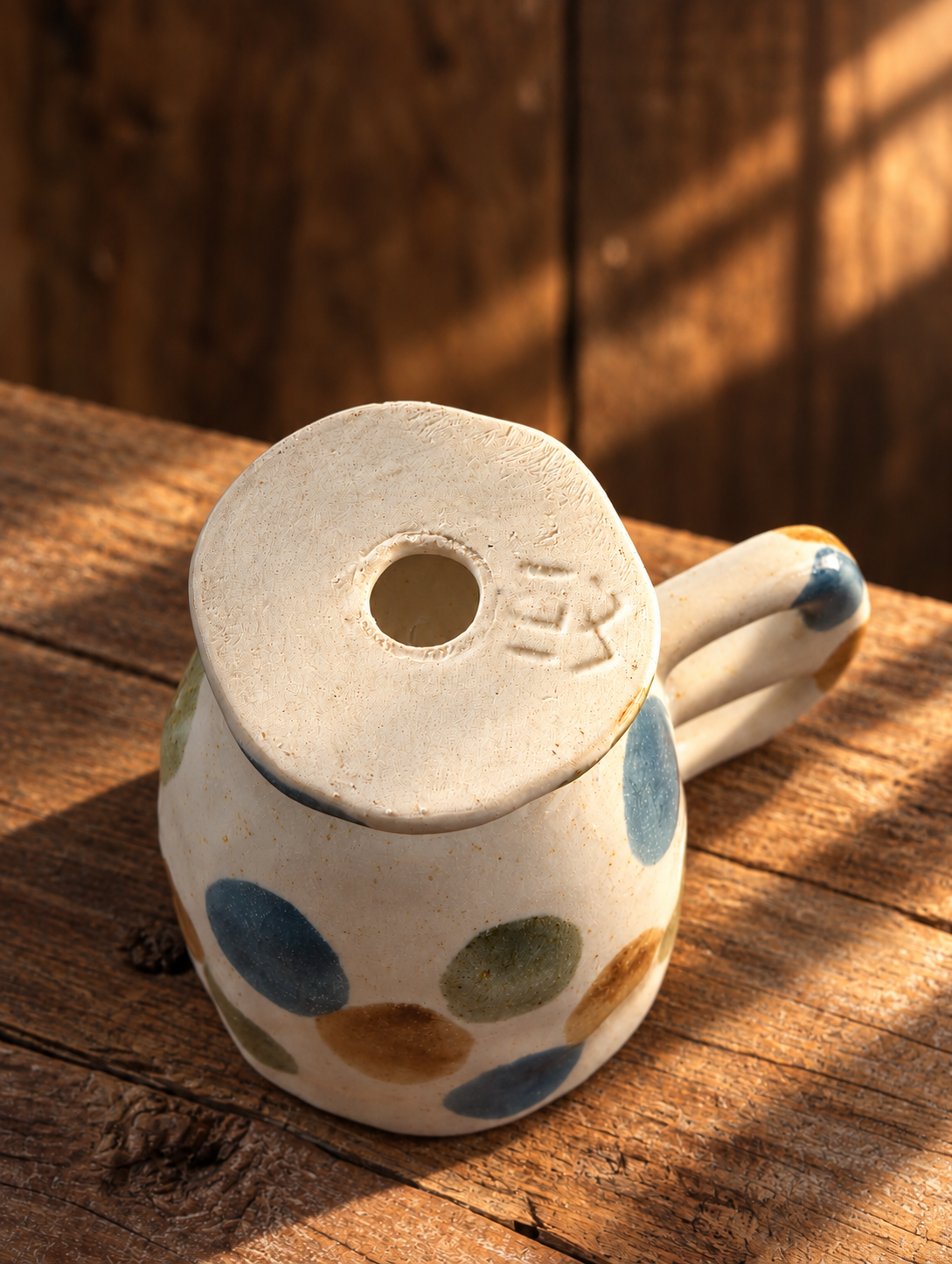 Polka Dot Pedestal Mug