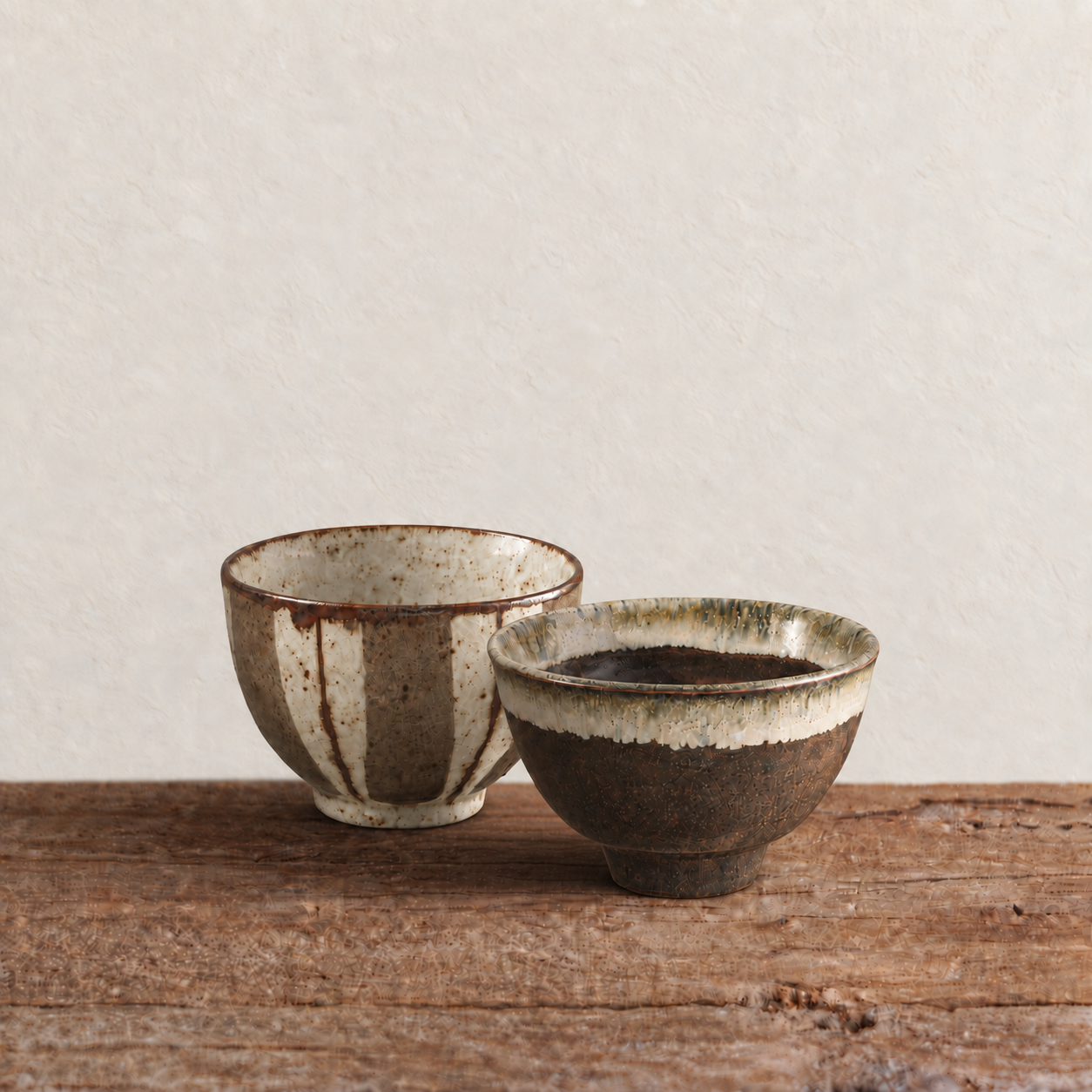 Ten Grass & White Flow Two Bowl Set
