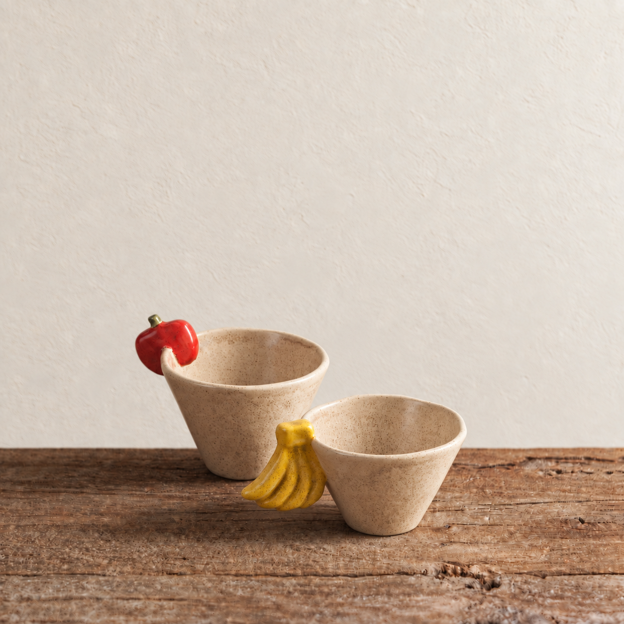 Fruit Handle Stoneware Cup Set